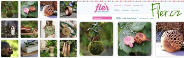 Kokedama na titulní straně Fler.cz